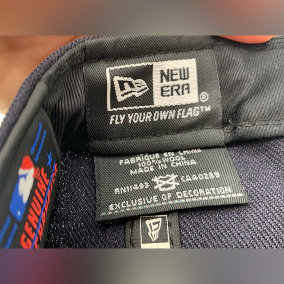 New Era Boston Red Sox Navy Blue & Red World Series Baseball Cap Size 7 (55.8cm) - Picture 5 of 7